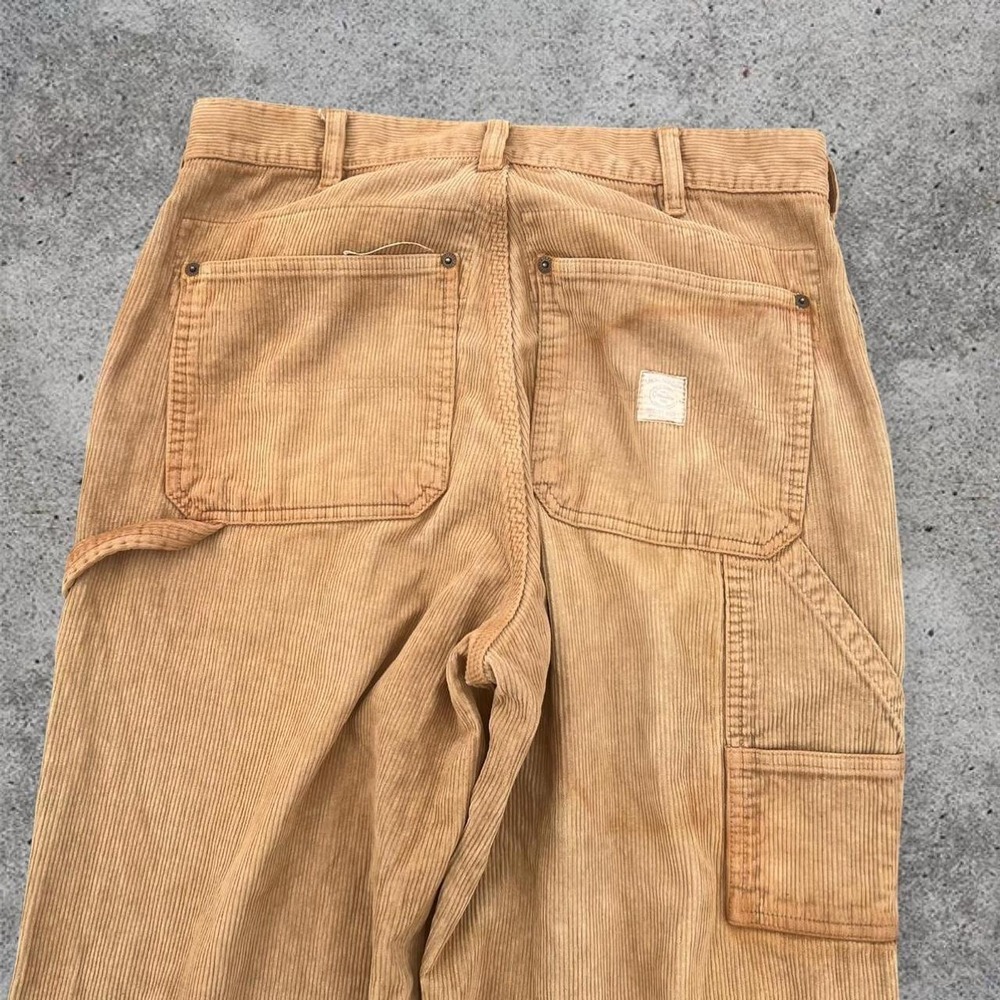 Vintage Abercrombie Fitch Brown Corduroy Carpenter Pants Skater Mens 30R Y2K‎
